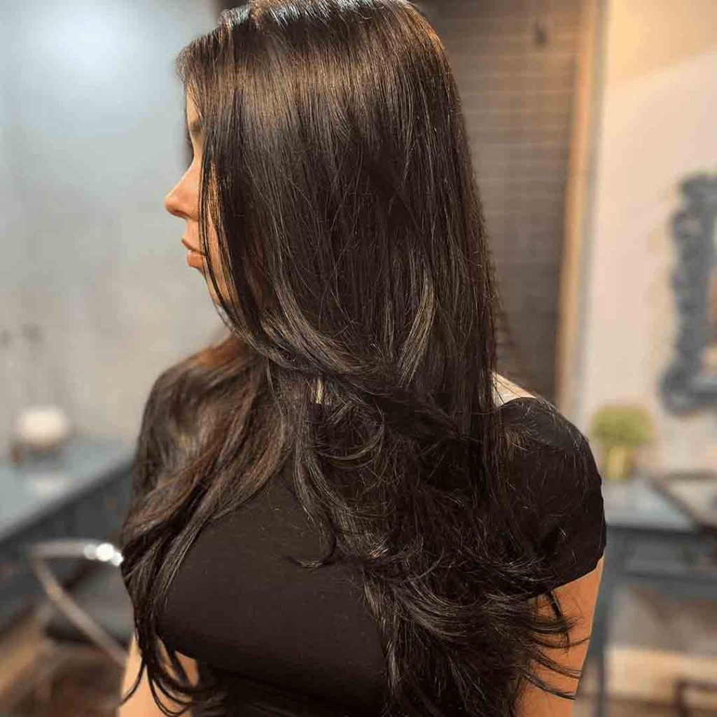 Layered Extended Wolf Cut