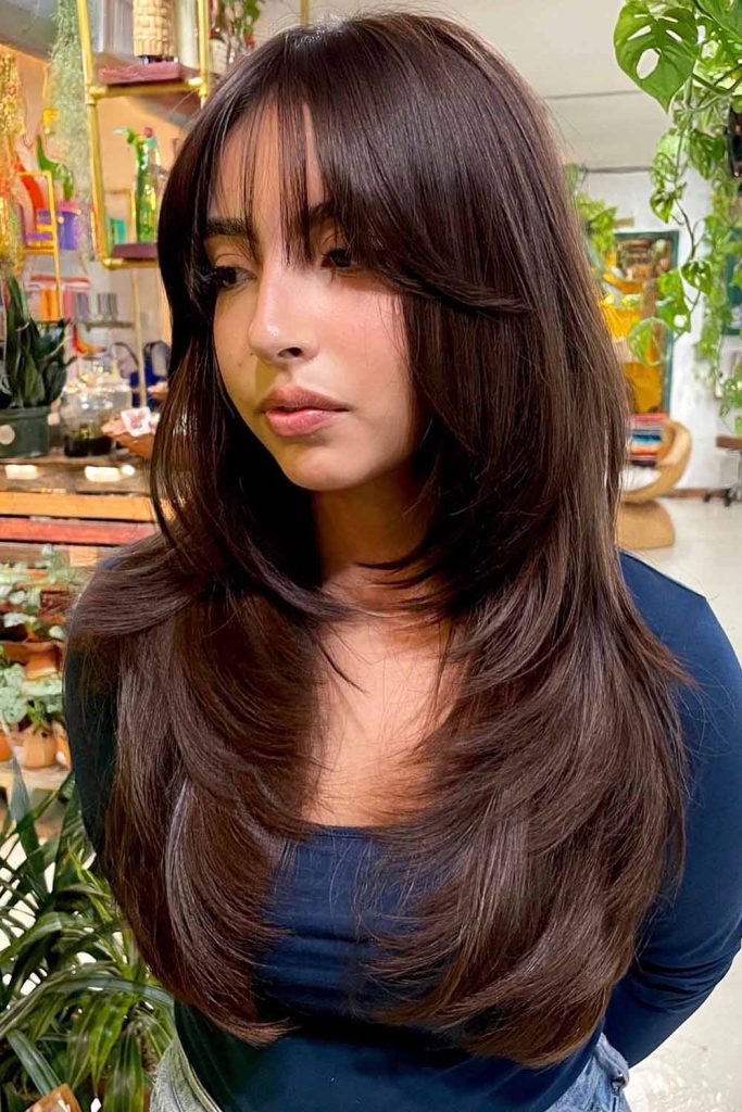Wispy Layers and Wispy Curtain Bangs