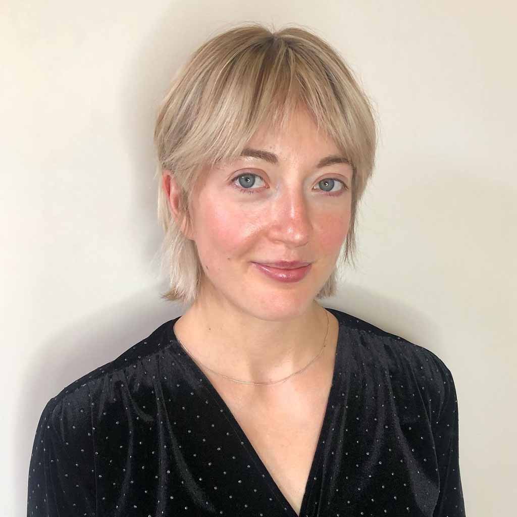 Blonde Pixie Shag Wolf Cut