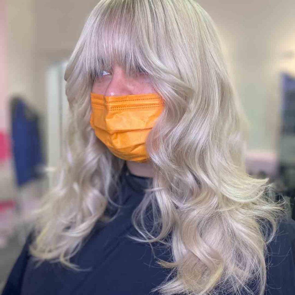 Long Wolf Cut With Bespoke Blonde Highlights