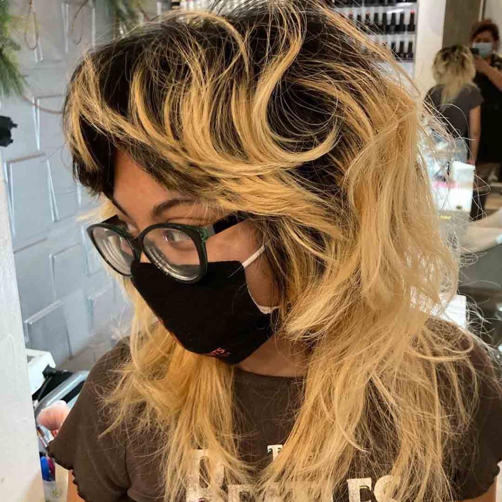 Duo-Toned Rock Style Wolf Cut