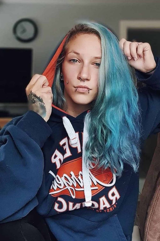 Galaxy Hair With Scene Hairstyle