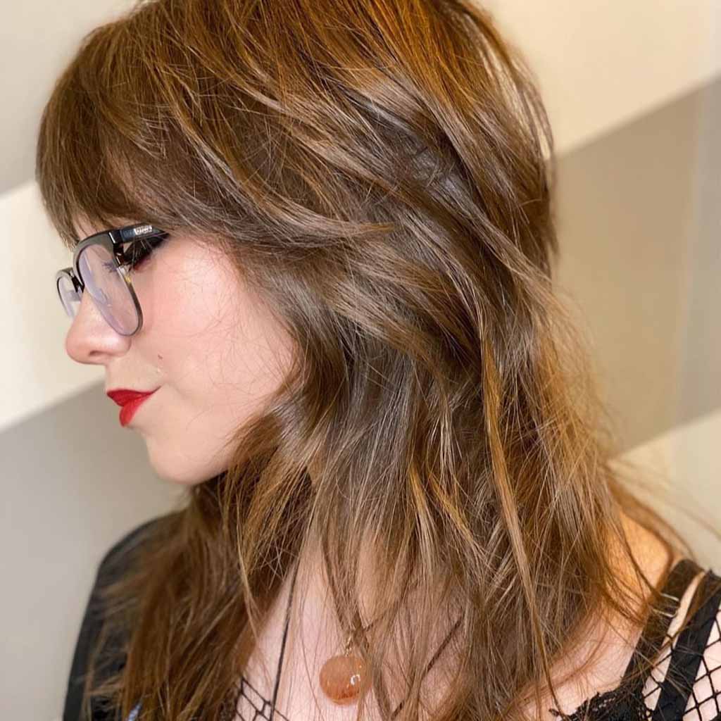 Layered Mullet Wolf Cut