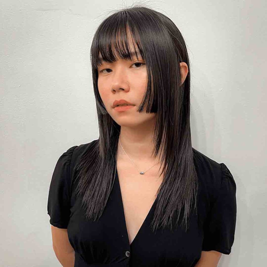 Korean Wolf Cut for Long Hair