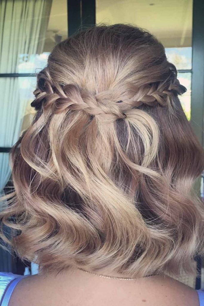Bohemian Half-Up Braided Crown