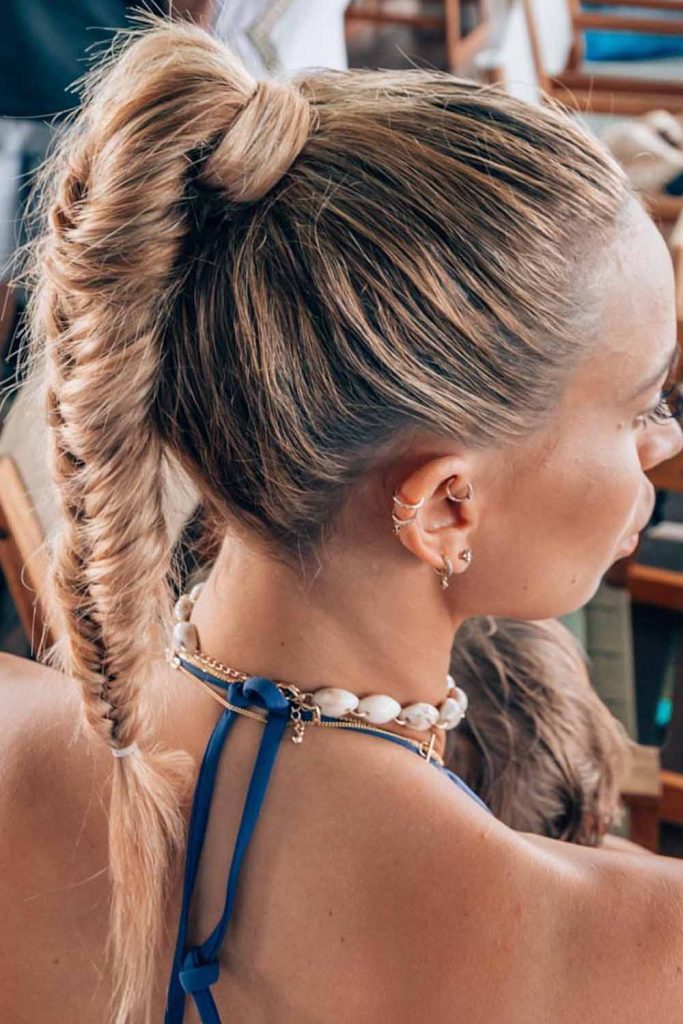 Elegant Fishtail Ponytail