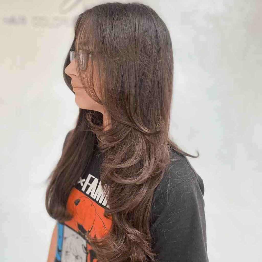 Long Wolf Cut for Straight Hair