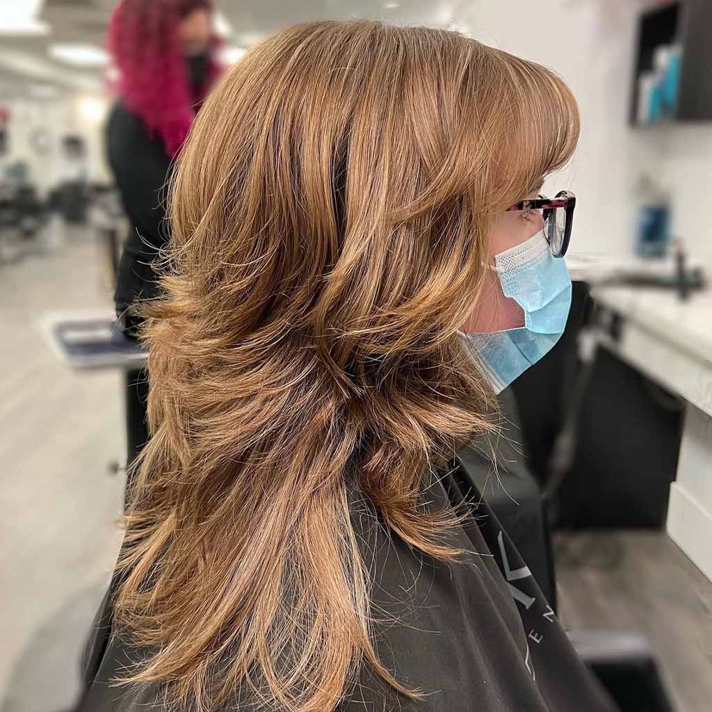Bronde Wide Mullet Wolf Cut