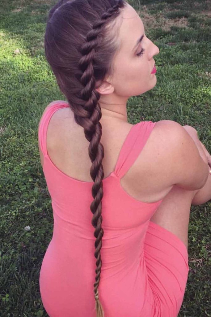 Long French Side Rope Braid