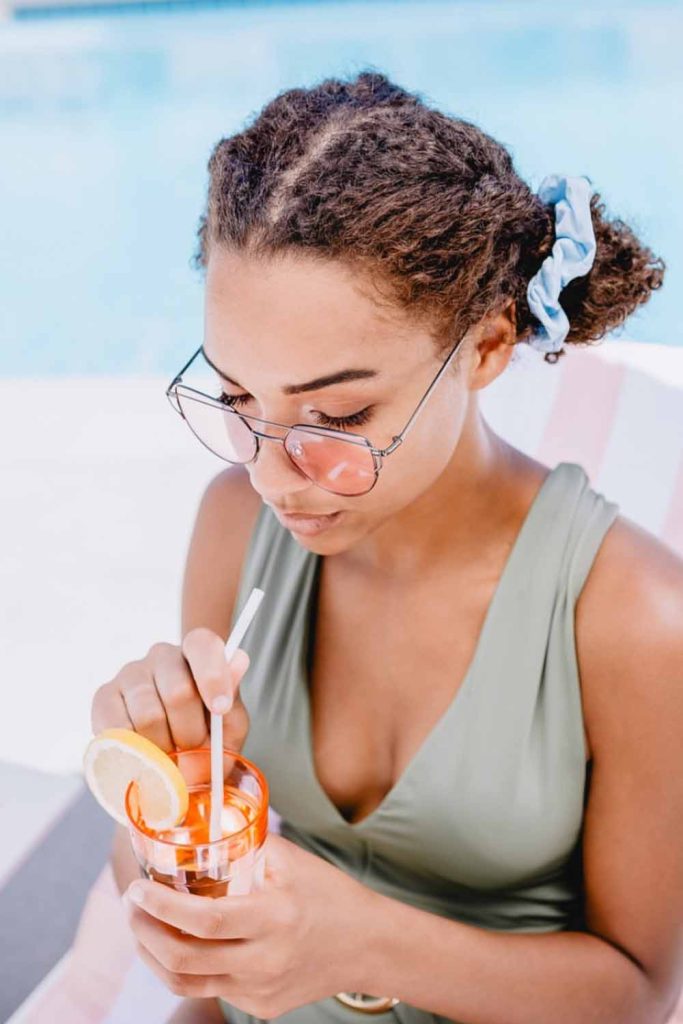 Casual Low Space Buns With Scrunchies