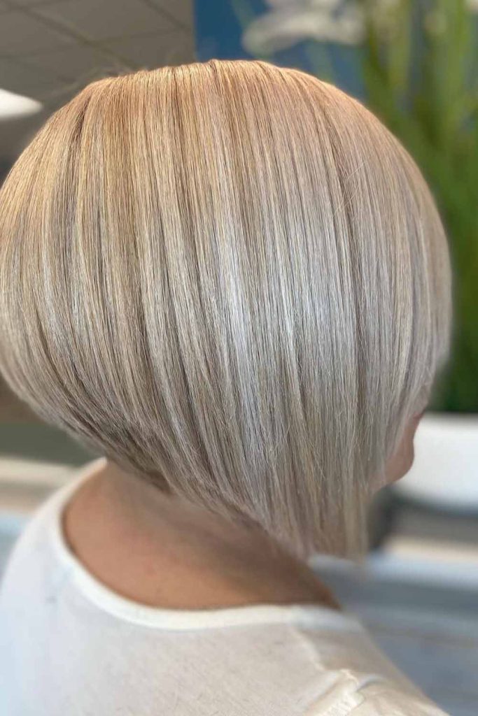 Stacked Angled Bob With Edgy Cuts