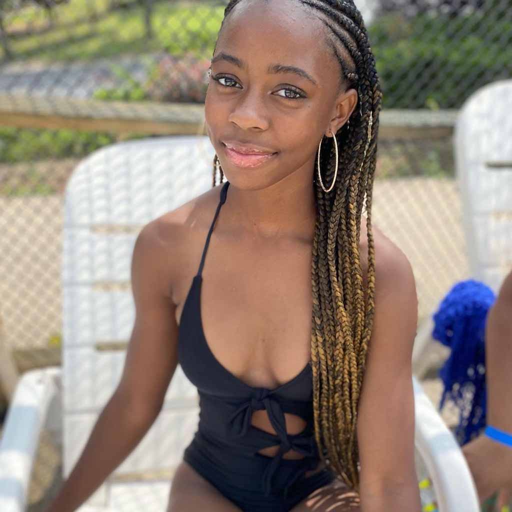 Long Blonde Black Fulani Braids