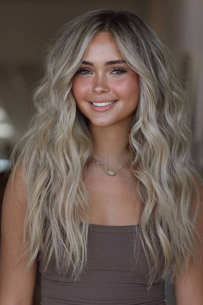 Icy Blonde With Cool-Toned Low Lights