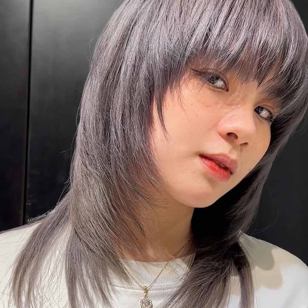 Korean-Style Layered Mullet Wolf Cut