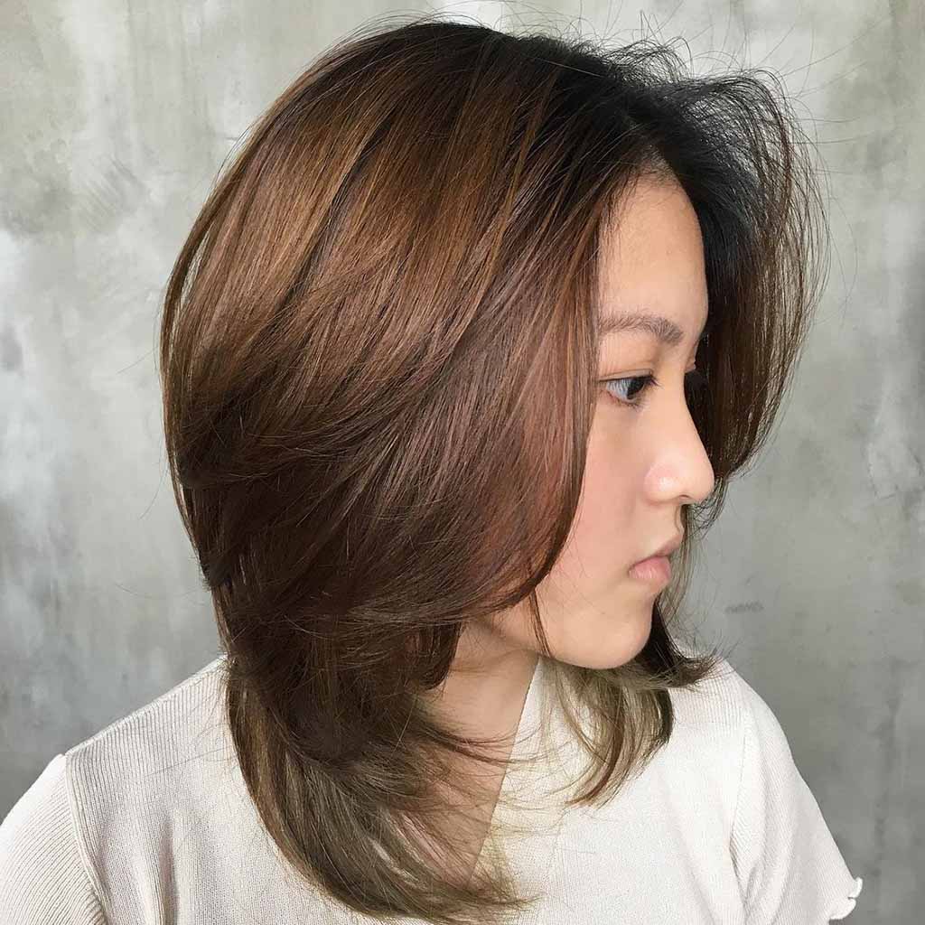 Medium Length Mullet Wolf Cut With Soft Layers