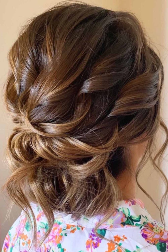 Messy Low Chignon