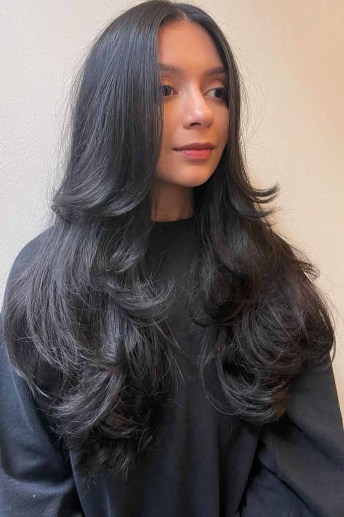 Sleek and Shiny Black Layers