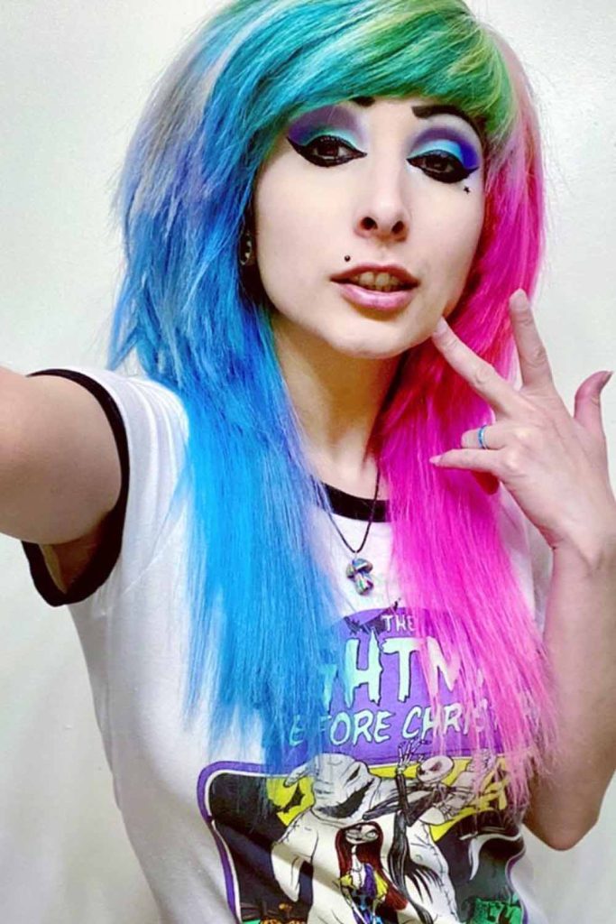 Rainbow Ombre Emo