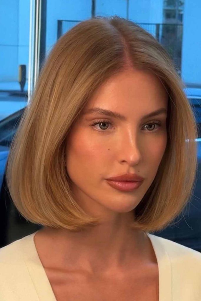 Sophisticated Straight Bob With Subtle Layers