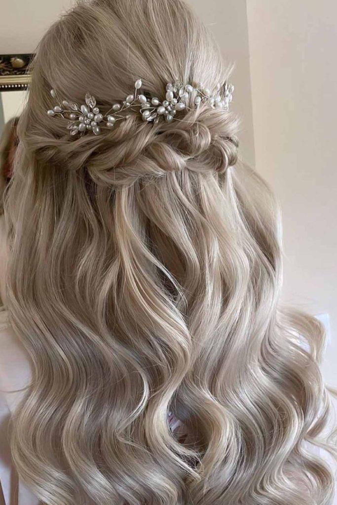 Twisted Back Half-Up Half-Down Hair